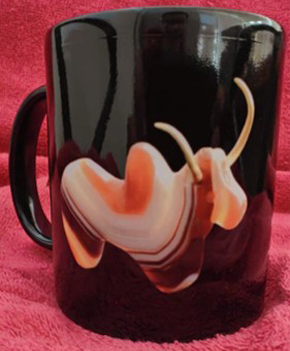 Harappan Bull With Gold Horn Cup (Black)